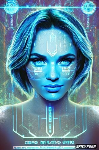 topless, cortana halo combat evolved beautiful face digital blue