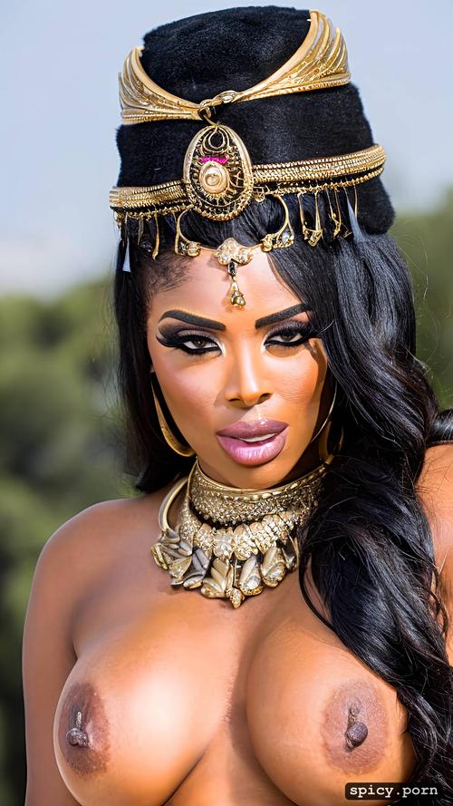 perfect face, nude milf, 1woman, cleopatra goddes, oiled, masterpiece