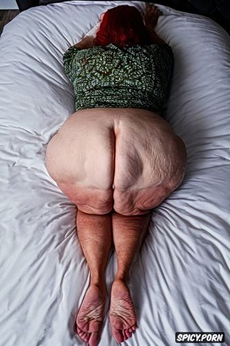 perfect anatomy, intricate, huge ass, doggystyle, 70 years old granny