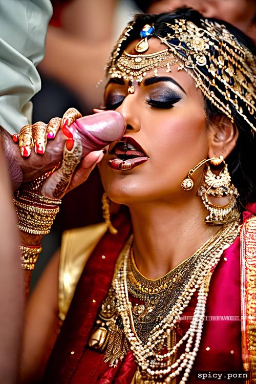 pierced clitoris, princess, princess opening mouth and drinking husband s urine