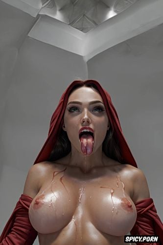 scarlet witch hypnotized, drool, detailed hands, six pack abs