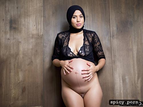 pregnant, hijab, pussy
