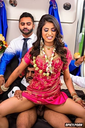 broken pussy hymen, defloration, an overwhelmed stunted petite eighteen year old indian virgin bride s wedding saree stripped forceful hardcore gangbang fucked by all men on a train