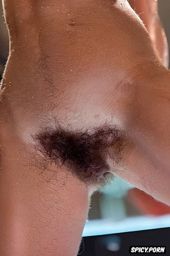 remarkebly dense unruly body hair, dark lighting, remarkebly dense unruly leg hair