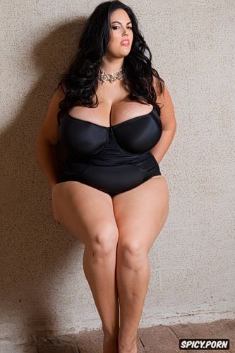 color photo, extremely busty, gigantic huge wide hips, nude