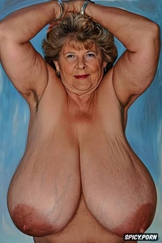 perfect face, granny, portrait, naked, sixty of age, very detailed