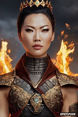 matte, golden eyes, artstation, concept art, flame crown, sharp focus