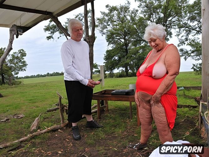 true color, white hair, ssbbw granny, enormous saggy tits, ultra defined image