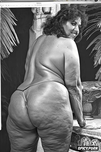 bbw, huge ass, big butt, portrait, hyperrealistic, intricate