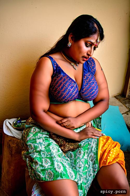 chubby, indian, mature, tears, huge saggy boobs, beautiful, blouse