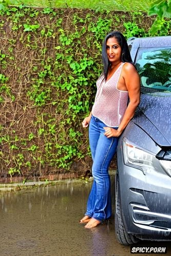 desperately seeking viewer s assistance, a young soaking wet stunning typical indian bhabhi