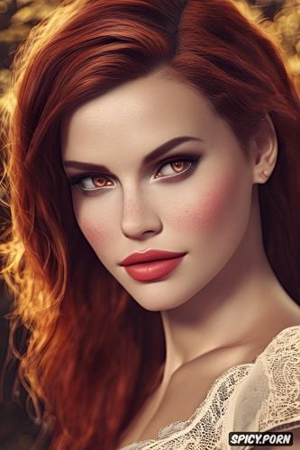 k shot on canon dslr, masterpiece, innocent, bethany hawke dragon age beautiful face pale kissed skin long soft dark red hair