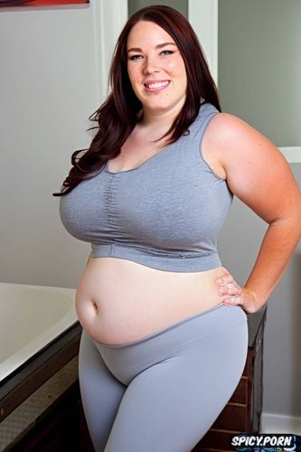 pants, ssbbw, happy white woman, thick thighs, very wide hips