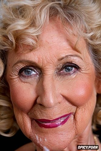 long blonde faded curly hair, portrait, looking into camera