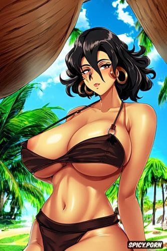 latina milf, black hair, natural tits, tanned skin, curly hair