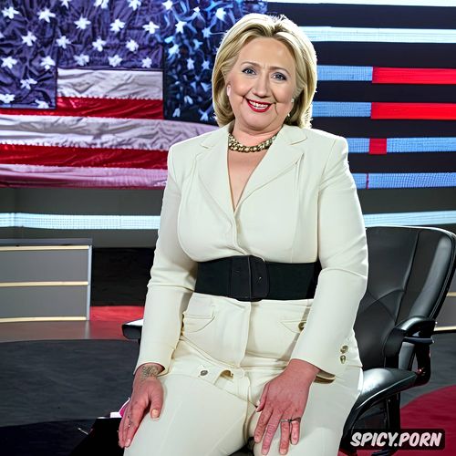 highly detailed, ultra realistic, hillaryclinton, saggy white tits