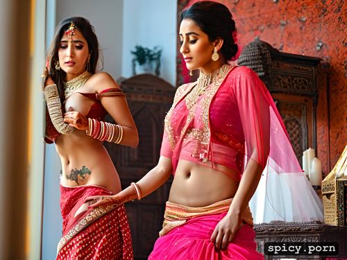 woman fingering pussy in traditional indian pink lehenga bridal dress indian pin lehenga costume
