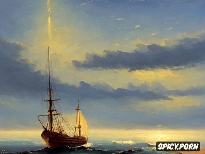 despite the fact that the ship was destroyed, night nineteenth century painting impressionist painting