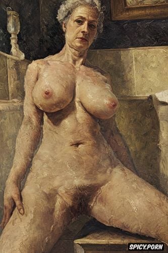 beautiful female face, post impressionist fauves erotic art