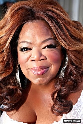 hyper realistic, oprah, textured skin, hyper detailed face, hyper detailed