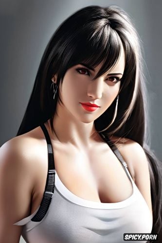 masterpiece, tifa lockhart final fantasy vii rebirth sheer black robe soft lights beautiful face portrait