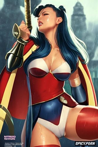 sailormoon, cameltoe, m bison, white, curvy, blue panties, red cape