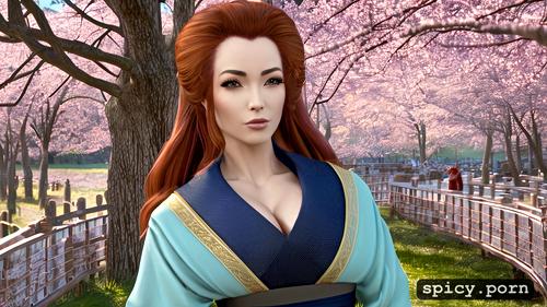 a close up of a woman in a costume, 3d style, highres, realistic anime
