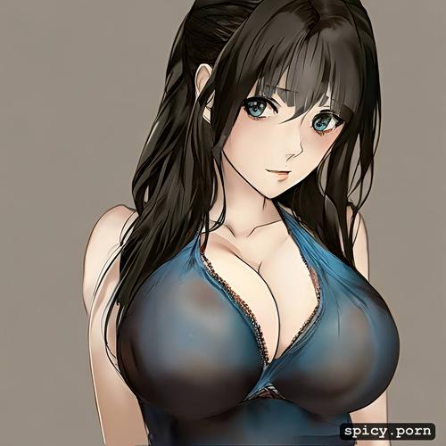 daughter, realistic, big blue veins boobs, photo