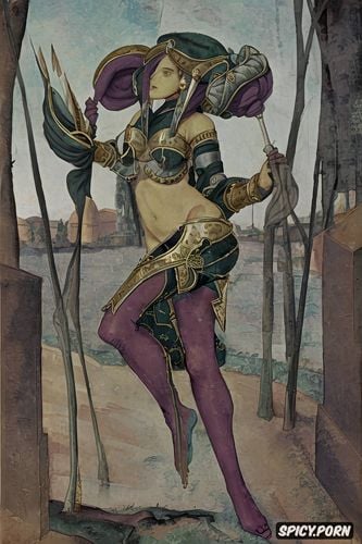 pov, princess demon, holy, spreading legs, cézanne, turban