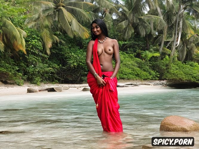 naked, wet body, lipstick, group of sexy indian futanari teens