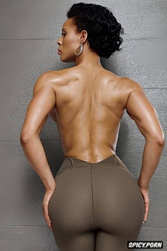 butt wide hips athletic, totally naked, round ass, doa, title page light skin