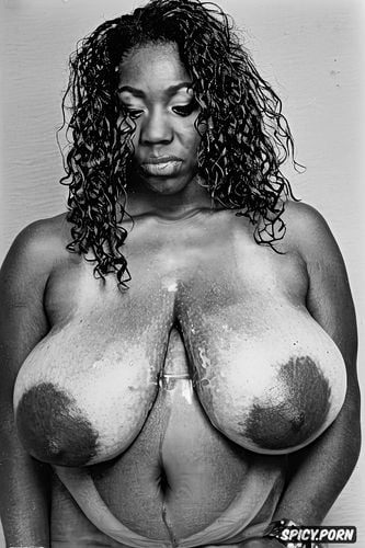 adorable ebony bbw, huge breast implants, the worlds largest ever breast implant tits