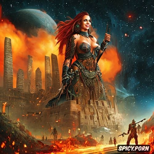 end of the world, outer space, comprehensive cinematic, aztec queen