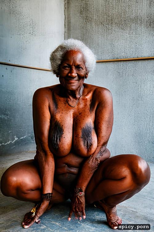 fat, ugly, ebony, color, full nude, legs spread, photo, freckles