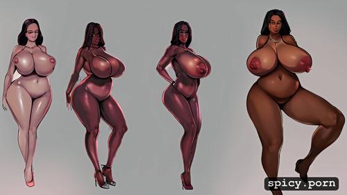 absurdly tremendous bustline, bsl shaders, extremely wide hips