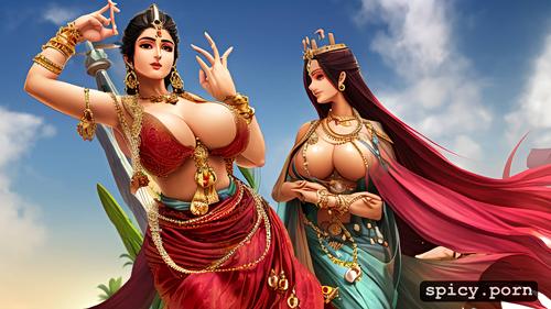 high resolution, wide hips, realistic, 8k, beautiful face, crown on head