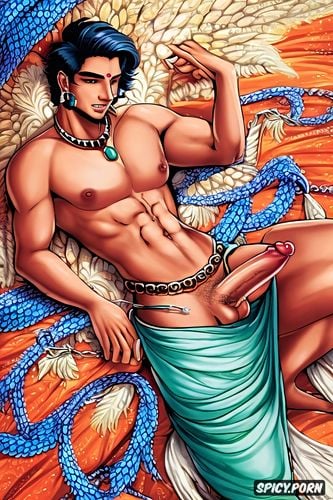 masturbation, cute handsome indian prince, uncut dick, jewellry