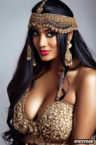 wearing only gold wedding jwellery, open pussy, indian bride