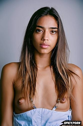 naked, small boobs, seductive pose, gorgeous face, light brown hair