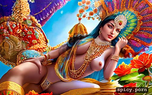 indian art, yab yum, fucking, woman on top, explicit, ultra high resolution