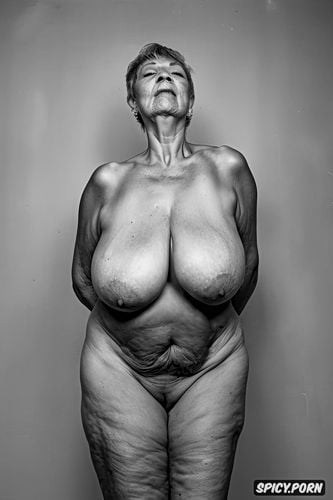 intricate, two grannies 50 year old, photorealistic, naked, middle shot