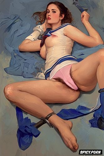 fat thighs, julia roberts, sailor school uniform, medieval sword