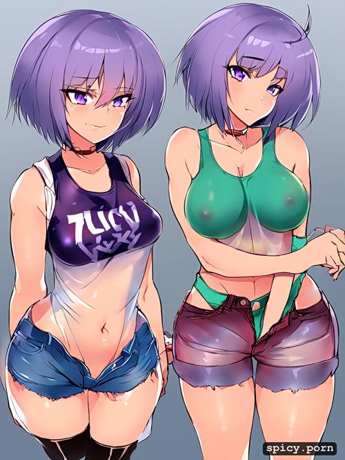 full body, see through clothes, 91tdnepcwrer, 3dt, cut off short shorts
