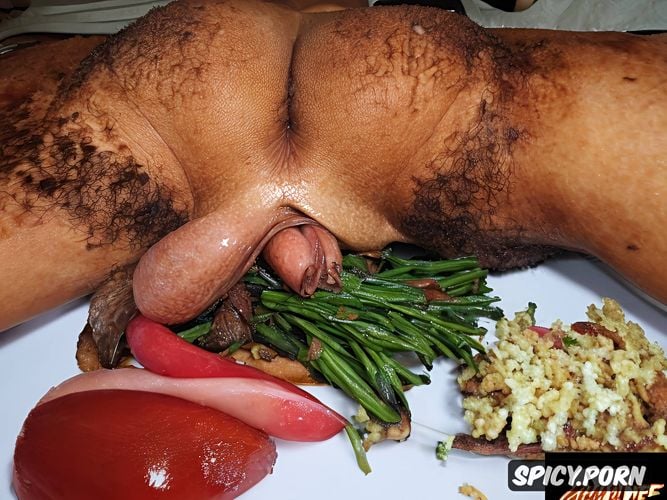 cooking a shemale photorealiste humancookedbody humancookedcorpse bbwshemale is slaughtered garotedhangedexecuted snufffed fatten cooked pitroasted roasted baked spitingpoleshovedby asss by a rapistehuman shemalecannibal and her roasted baked corpse is server as her dinner