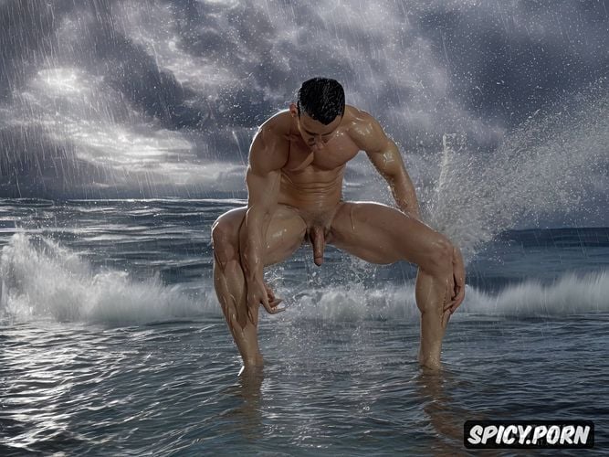 in middle the ranging ocean, who is a european muscle male of