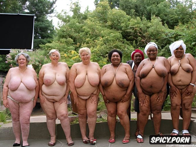 up on the stage amateur ghetto thots, elderly african dark skinned grannies