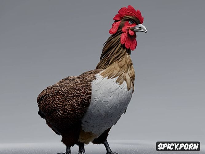 game star wars crazy chicken, perfect chicken anatomy, intricate long wild black hair