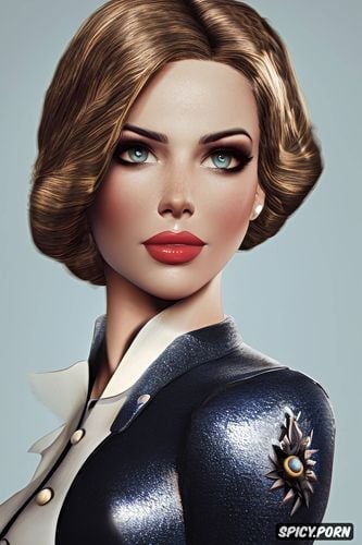 ultra detailed portrait, ultra realistic, elizabeth bioshock infinite beautiful face tight outfit masterpiece