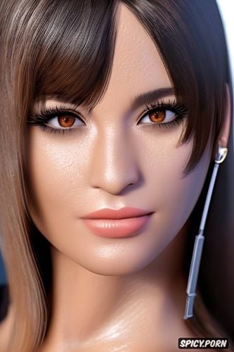 ultra detailed portrait, k shot on canon dslr, tifa lockhart final fantasy vii remake beautiful face tight outfit masterpiece