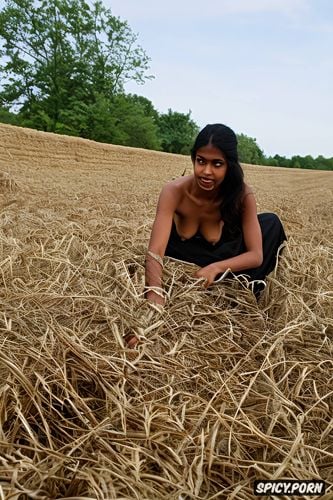 pov of a petite twenty year old gujarati villager farm worker